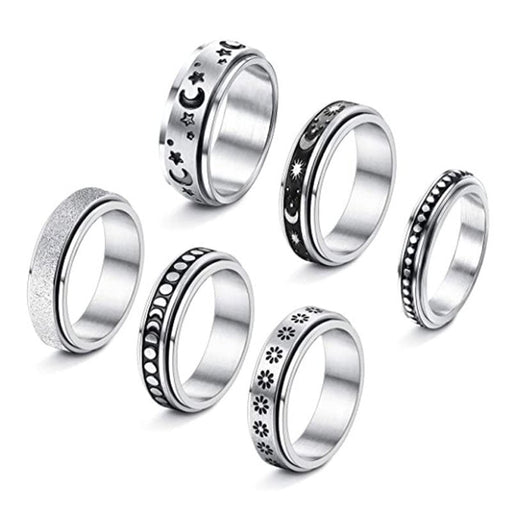 Wholesale rotatable stainless steel ring JDC-RS-Yunhe002 Rings 芸禾 Wholesale Jewelry JoyasDeChina Joyas De China
