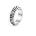 Wholesale rotating stainless steel couple ring JDC-RS-Dingc011 Rings 顶潮 6MMmoon 6 Wholesale Jewelry JoyasDeChina Joyas De China