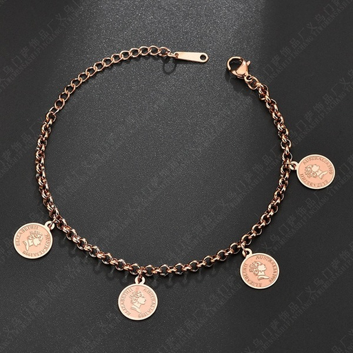 Bulk Jewelry Wholesale round brand letter Bracelet JDC-ST-L024 Wholesale factory from China YIWU China