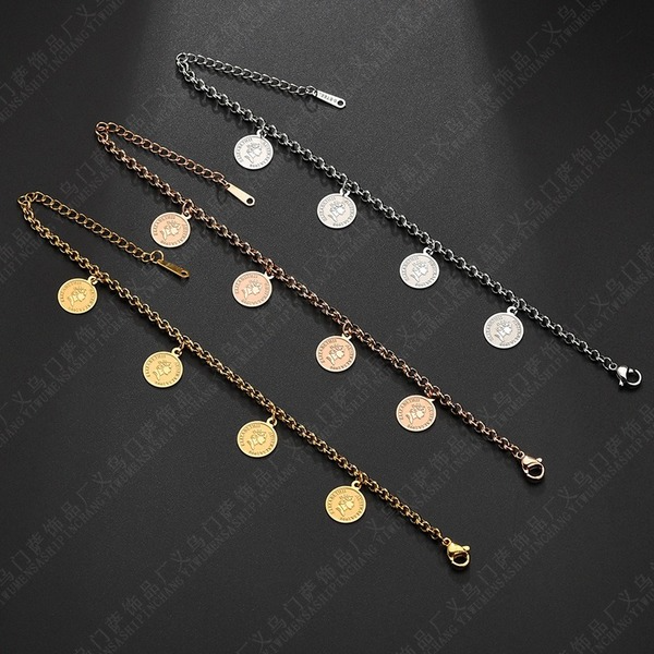 Bulk Jewelry Wholesale round brand letter Bracelet JDC-ST-L024 Wholesale factory from China YIWU China