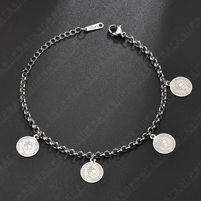 Bulk Jewelry Wholesale round brand letter Bracelet JDC-ST-L024 Wholesale factory from China YIWU China