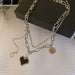 Wholesale round brand letter love alloy necklace JDC-NE-BaoY005 Necklaces 宝钰 1 Wholesale Jewelry JoyasDeChina Joyas De China