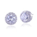 Wholesale Round Rhinestone Zircon Earrings JDC-ES-Mix010 Earrings 迷茜 B Wholesale Jewelry JoyasDeChina Joyas De China