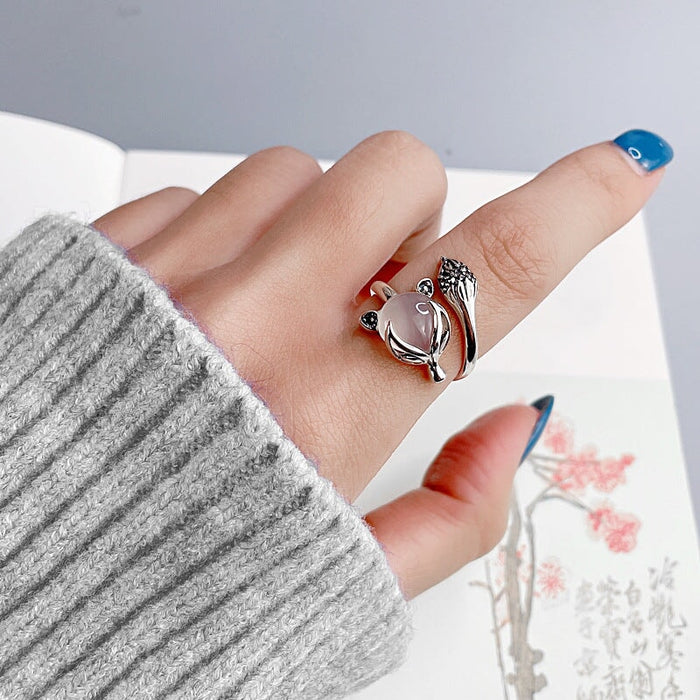 Wholesale Ruby Fox Adjustable Vintage Ring JDC-RS-NS004 Rings 尼森 6 / Wholesale Jewelry JoyasDeChina Joyas De China
