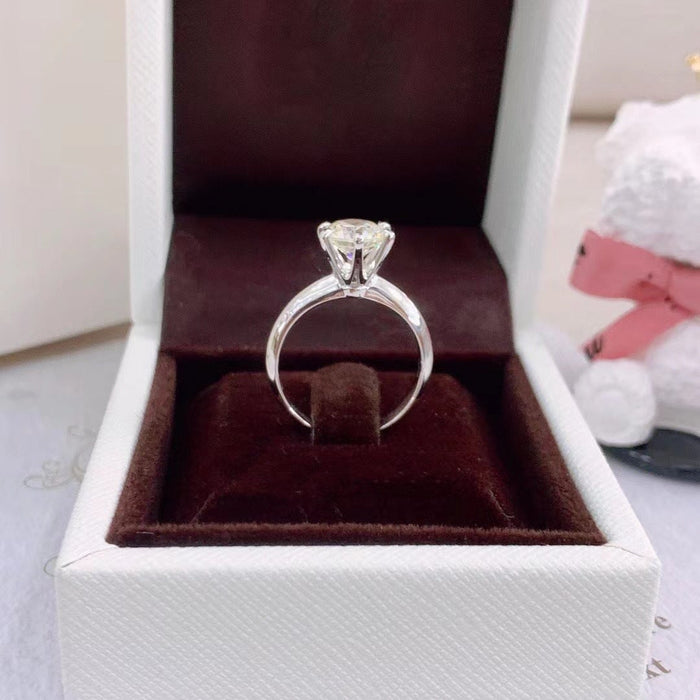 Wholesale S925 silver morsonite ring JDC-RS-BLX083 Rings 宝来兴 Wholesale Jewelry JoyasDeChina Joyas De China
