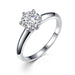 Wholesale S925 silver morsonite ring JDC-RS-BLX083 Rings 宝来兴 Wholesale Jewelry JoyasDeChina Joyas De China