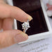 Wholesale S925 silver morsonite ring JDC-RS-BLX083 Rings 宝来兴 5MM A Wholesale Jewelry JoyasDeChina Joyas De China