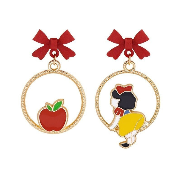 Wholesale S925 Silver Needle Alloy Enamel Paint Bow Earrings MOQ≥2 JDC-ES-YKT001 Earrings 艺凯特 Wholesale Jewelry JoyasDeChina Joyas De China