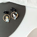 Wholesale S925 Silver Needle Alloy Enamel Paint Bow Earrings MOQ≥2 JDC-ES-YKT001 Earrings 艺凯特 Wholesale Jewelry JoyasDeChina Joyas De China