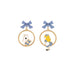 Wholesale S925 Silver Needle Alloy Enamel Paint Bow Earrings MOQ≥2 JDC-ES-YKT001 Earrings 艺凯特 blue Wholesale Jewelry JoyasDeChina Joyas De China