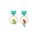 Wholesale S925 Silver Needle Alloy Enamel Paint Bow Earrings MOQ≥2 JDC-ES-YKT001 Earrings 艺凯特 green ear clip Wholesale Jewelry JoyasDeChina Joyas De China