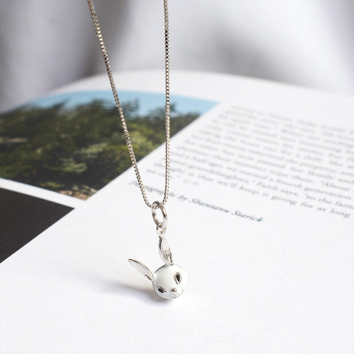 Wholesale s925 silver rabbit necklace JDC-NE-DeL001 Necklaces 德隆 Wholesale Jewelry JoyasDeChina Joyas De China