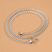 Wholesale S925 Sterling Silver Cuban Chain Necklace JDC-NE-TaiYi001 Necklaces 泰艺 [3mm thick] 50cm S925 Silver Wholesale Jewelry JoyasDeChina Joyas De China