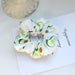 Wholesale satin rubber band avocado printing hair bands JDC-HS-H423 Hair Scrunchies 妙德 1 Wholesale Jewelry JoyasDeChina Joyas De China