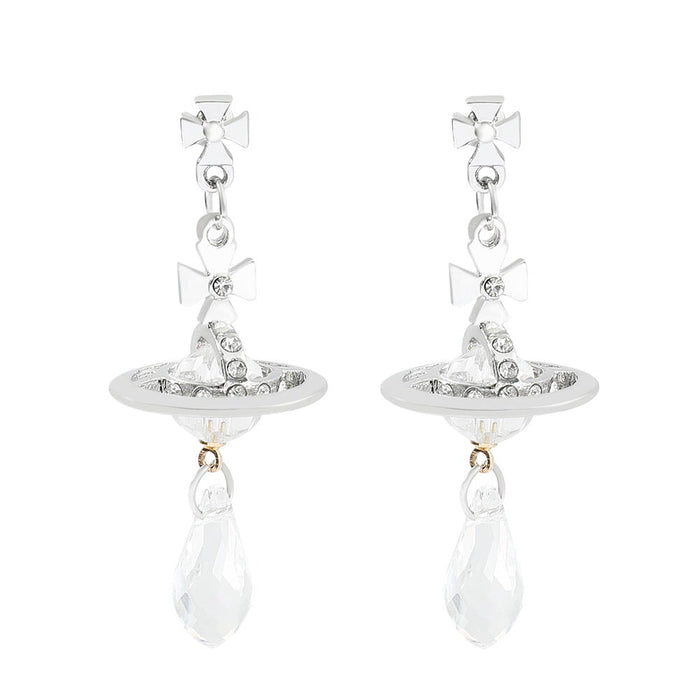 Wholesale Saturn diamond inlaid stereo Earrings JDC-ES-ZhuoX001 Earrings 卓星 es380 Wholesale Jewelry JoyasDeChina Joyas De China
