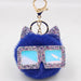 Wholesale Sequin Glasses Frame Imitation Rex Rabbit Hair Alloy Hair Ball Ear Keychain JDC-KC-Zuge028 Keychains 祖格 Borland / Wholesale Jewelry JoyasDeChina Joyas De China