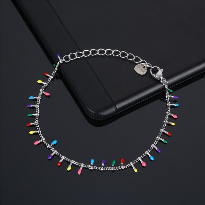 Wholesale seven color drip pearl rhinestone bohemian stainless steel bracelet JDC-BT-Mingm002 Bracelet 敏萌 Wholesale Jewelry JoyasDeChina Joyas De China