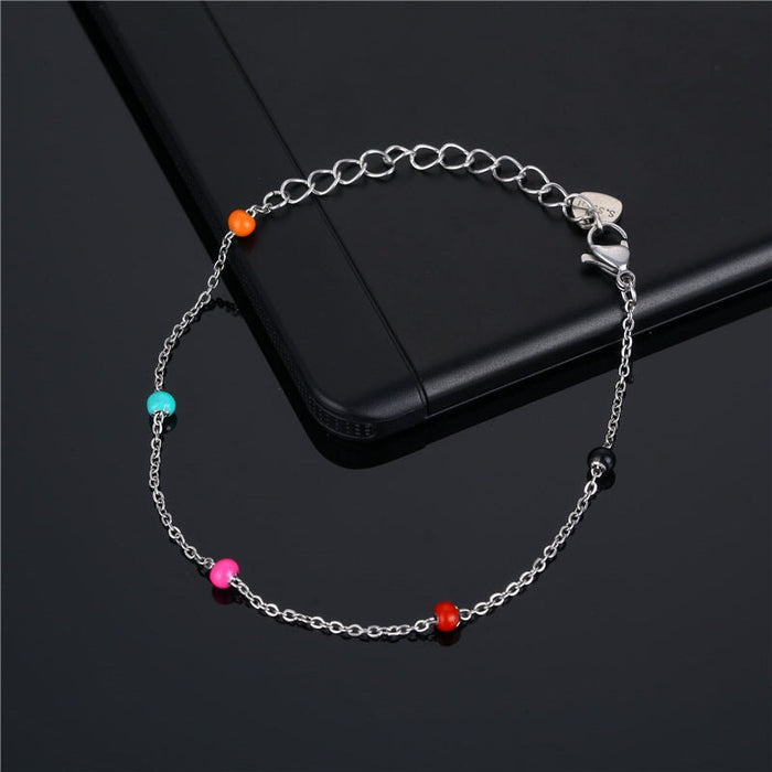 Wholesale seven color drip pearl rhinestone bohemian stainless steel bracelet JDC-BT-Mingm002 Bracelet 敏萌 Wholesale Jewelry JoyasDeChina Joyas De China
