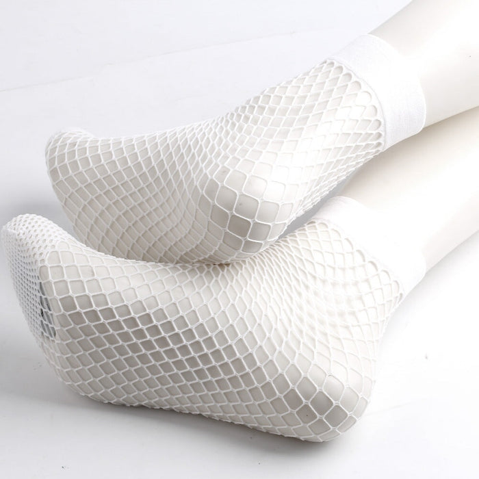Wholesale Sexy Black Stockings Mesh Hollow Out Nylon Sock JDC-SK-XQ001 Sock 秀琴 White one size Wholesale Jewelry JoyasDeChina Joyas De China
