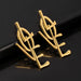 Wholesale sexy exaggerated metal Love Earrings MOQ≥10 JDC-ES-ZhuoX009 Earrings 卓星 Wholesale Jewelry JoyasDeChina Joyas De China