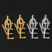 Wholesale sexy exaggerated metal Love Earrings MOQ≥10 JDC-ES-ZhuoX009 Earrings 卓星 Wholesale Jewelry JoyasDeChina Joyas De China