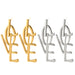Wholesale sexy exaggerated metal Love Earrings MOQ≥10 JDC-ES-ZhuoX009 Earrings 卓星 set MOQ10 Wholesale Jewelry JoyasDeChina Joyas De China