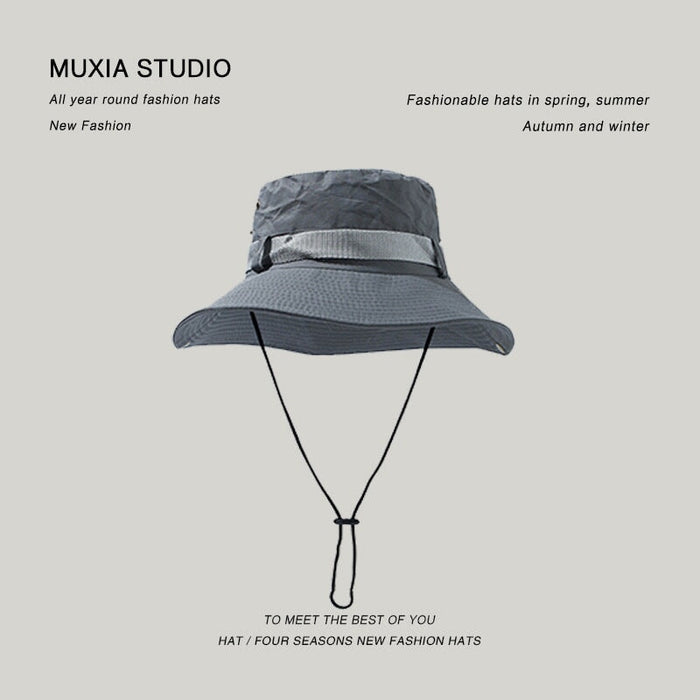 Wholesale Shade Breathable Outdoor Polyester Hiking Hat JDC-FH-Muxia005 Fashionhat 沐夏 light grey one size Wholesale Jewelry JoyasDeChina Joyas De China