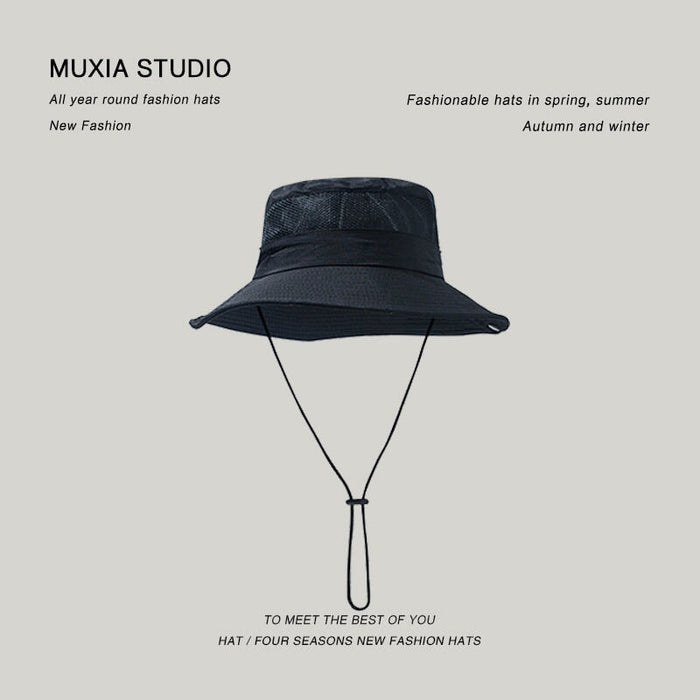 Wholesale Shade Breathable Outdoor Polyester Hiking Hat JDC-FH-Muxia008 Fashionhat 沐夏 wk black one size Wholesale Jewelry JoyasDeChina Joyas De China