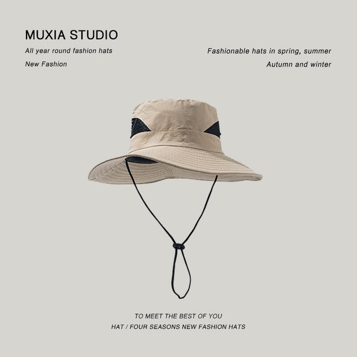 Wholesale Shade Breathable Outdoor Polyester Hiking Hat JDC-FH-Muxia012 Fashionhat 沐夏 beige one size Wholesale Jewelry JoyasDeChina Joyas De China