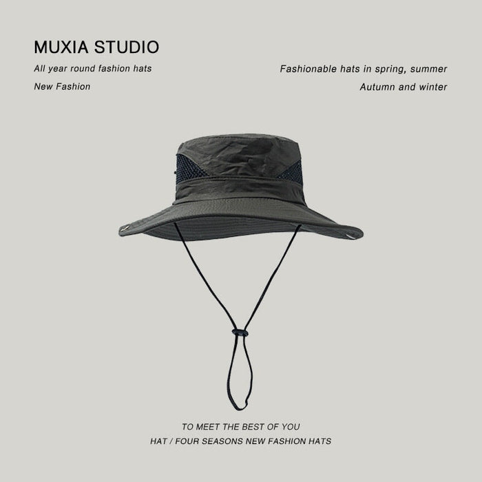 Wholesale Shade Breathable Outdoor Polyester Hiking Hat JDC-FH-Muxia012 Fashionhat 沐夏 green one size Wholesale Jewelry JoyasDeChina Joyas De China