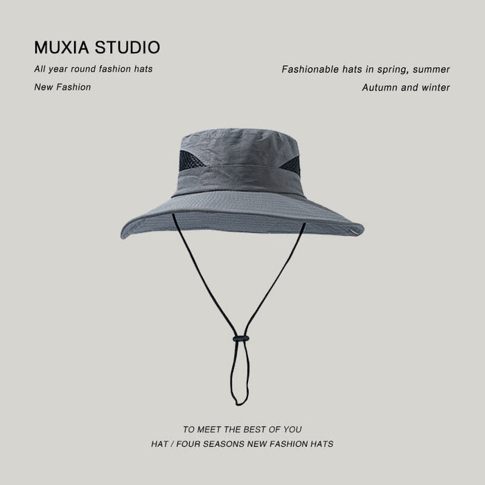 Wholesale Shade Breathable Outdoor Polyester Hiking Hat JDC-FH-Muxia012 Fashionhat 沐夏 light grey one size Wholesale Jewelry JoyasDeChina Joyas De China