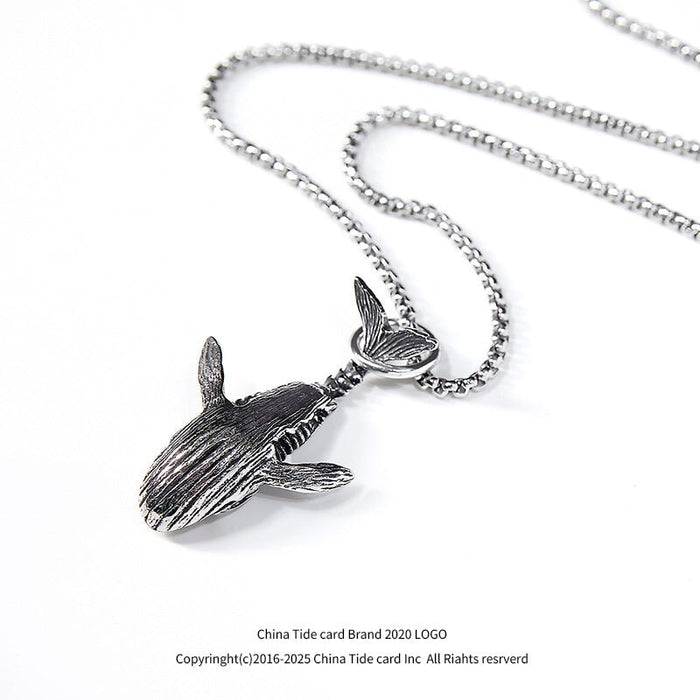 Wholesale shark titanium steel hip hop necklace JDC-NE-MLQ018 Necklaces 米朗奇 Wholesale Jewelry JoyasDeChina Joyas De China