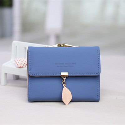 wholesale short hand wallet JDC-WT-Huob006 Wallet 霍珀 blue Wholesale Jewelry JoyasDeChina Joyas De China