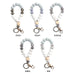 Wholesale Silicone Beaded Wood Bead Keychain Wristlet JDC-KC-ZhiS001 Keychains 智尚 Wholesale Jewelry JoyasDeChina Joyas De China