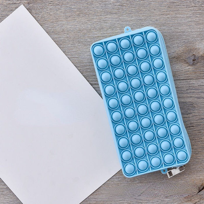 Wholesale Silicone Bubble Pen Case JDC-PB-Yah002 Pencil Bags 雅和 light blue Wholesale Jewelry JoyasDeChina Joyas De China