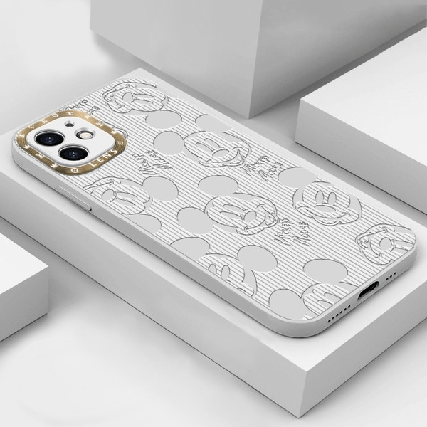 Wholesale silicone cartoon phone case JDC-PC-FuT001 phone case 福田 white 13promax Wholesale Jewelry JoyasDeChina Joyas De China