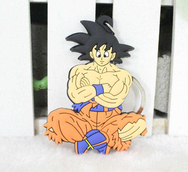 Wholesale Silicone Dragon Ball Keychain JDC-KC-MSD019 Keychains 萌时代 4 6-8 Wholesale Jewelry JoyasDeChina Joyas De China