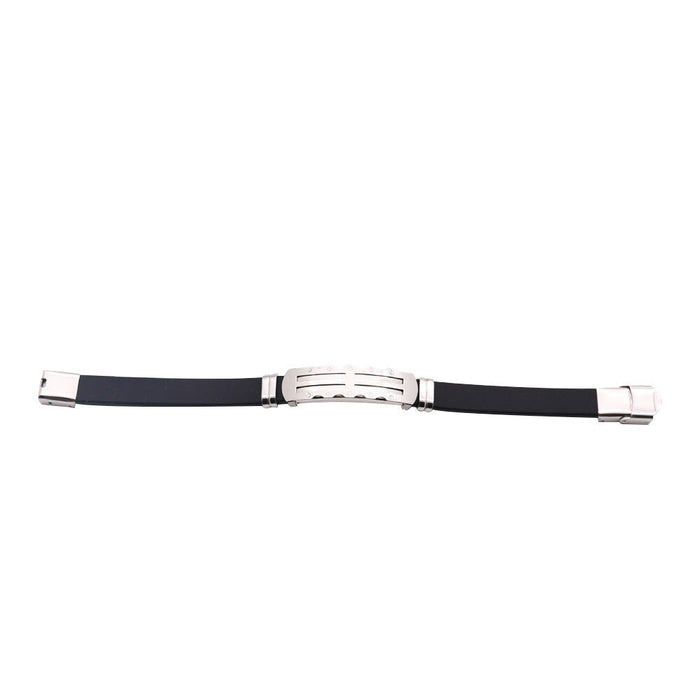 Wholesale silicone stainless steel bracelet JDC-BT-HongX003 Bracelet 宏祥 Wholesale Jewelry JoyasDeChina Joyas De China
