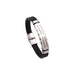 Wholesale silicone stainless steel bracelet JDC-BT-HongX003 Bracelet 宏祥 Wholesale Jewelry JoyasDeChina Joyas De China