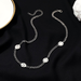 Bulk Jewelry Wholesale silver alloy double-sided necklace JDC-NE-D639 Wholesale factory from China YIWU China