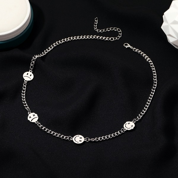 Bulk Jewelry Wholesale silver alloy double-sided necklace JDC-NE-D639 Wholesale factory from China YIWU China