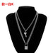 Bulk Jewelry Wholesale silver alloy key lock Pendant Necklace JDC-NE-KunJ006 Wholesale factory from China YIWU China