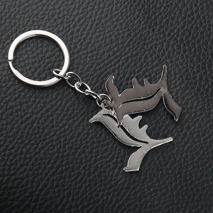 Wholesale silver alloy keychain JDC-KC-AW026 Keychains 艾文 Wholesale Jewelry JoyasDeChina Joyas De China