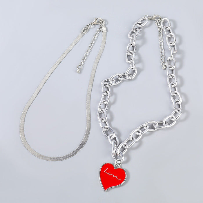 Wholesale Silver Alloy Plating Necklace JDC-NE-JL204 Necklaces 氿乐 Wholesale Jewelry JoyasDeChina Joyas De China