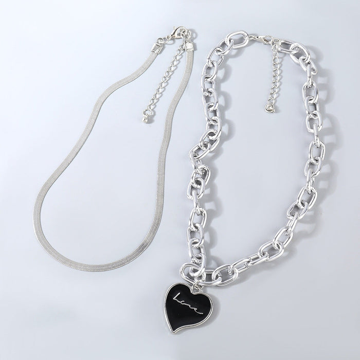 Wholesale Silver Alloy Plating Necklace JDC-NE-JL204 Necklaces 氿乐 Wholesale Jewelry JoyasDeChina Joyas De China