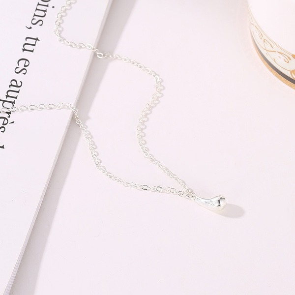 Bulk Jewelry Wholesale silver alloy water drop necklace ear hook ring four-piece set JDC-NE-D625 Wholesale factory from China YIWU China