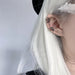 Wholesale silver bat copper ear clip JDC-ES-ChiH017 Earrings 池豪 Wholesale Jewelry JoyasDeChina Joyas De China