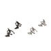 Wholesale silver bat copper ear clip JDC-ES-ChiH017 Earrings 池豪 Wholesale Jewelry JoyasDeChina Joyas De China