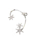 Wholesale silver diamond-encrusted snowflake alloy earhooks JDC-ES-ChiH007 Earrings 池豪 Wholesale Jewelry JoyasDeChina Joyas De China