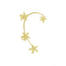Wholesale silver diamond-set flower alloy ear clips JDC-ES-ChiH005 Earrings 池豪 Golden right ear Wholesale Jewelry JoyasDeChina Joyas De China